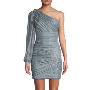 BCBGMazAzria Ruched One-Shoulder Dress, Size S (6)